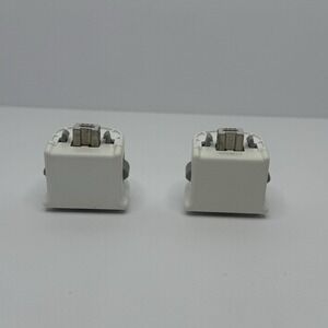 Nintendo Wii MotionPlus Adapter RVL-026 OEM Official White Lot of 2 Tested Works
